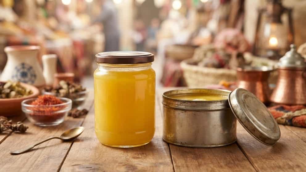 خرید عمده روغن زرد گاوی صادراتی به عراق با بهترین کیفیت بازار